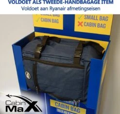 CabinMax Metz Reistas – Handbagage 20L – Rugzak – Schooltas - 40x25x20 Cm – Compact Backpack – Lichtgewicht – Zwart -Voyago Winkel 1200x1143 6