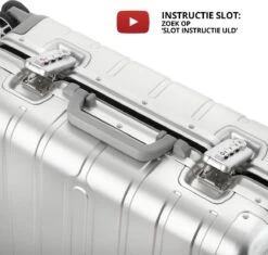 CarryOn ULD Handbagage - Luxe Aluminium Trolley 55cm - Dubbel TSA Slot - Dubbele Wielen - Aluminium -Voyago Winkel 1200x1144