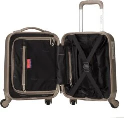 Decent Handbagage Koffer / Trolley / Reiskoffer - 42 Cm - 24 Liter - ABS - Maxi Air - Champagne -Voyago Winkel 1200x1146 1