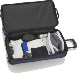 Travelite Basics Wheeled Duffle 70cm Expandable Navy/Orange -Voyago Winkel 1200x1146 6