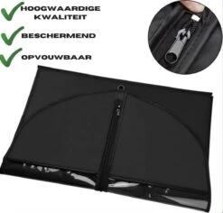 Merkloos 5x XL Duurzame Kledinghoes Met Rits - Doorkijk - 60x150 Cm - Zwart -Voyago Winkel 1200x1147 13