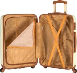 Princess Traveller Trendy Dots - Reiskoffer - Crème - M - 66cm 11 Princess Traveller Trendy Dots - Reiskoffer - Crème - M - 66cm -Voyago Winkel 1200x1147 2