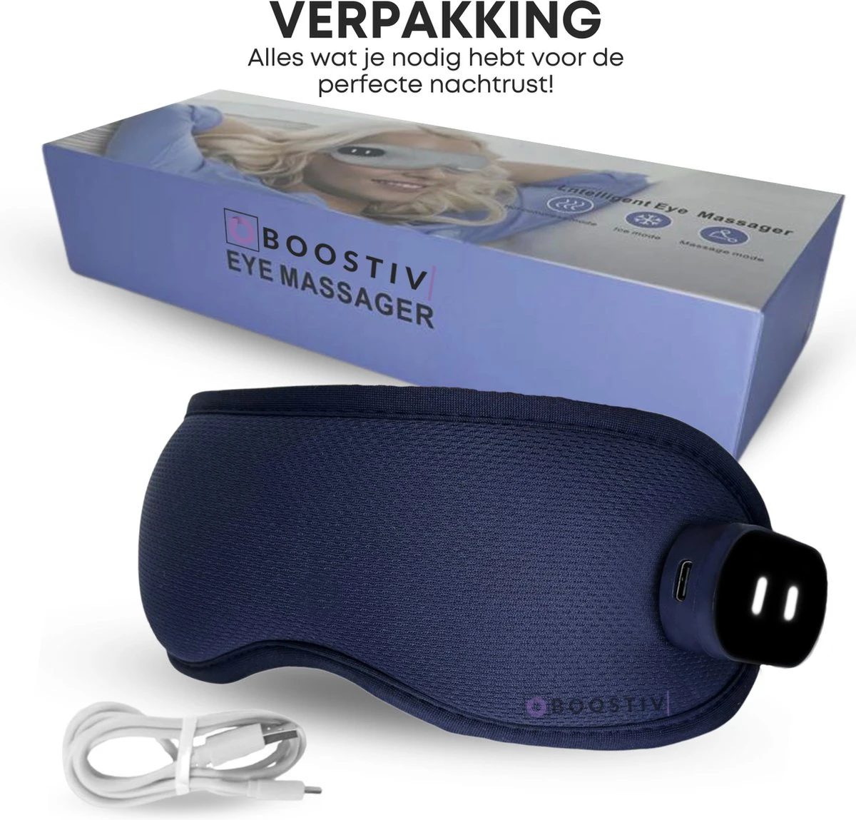 Boostiv Pulse Slaapmasker - Slaapmasker Vrouwen - Pulse & Verwarmend - Oogmasker Slaap - Traagschuim Slaapmasker 13 Boostiv Pulse Slaapmasker - Slaapmasker Vrouwen - Pulse & Verwarmend - Oogmasker Slaap - Traagschuim Slaapmasker - Afbeelding 11