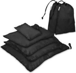 Navaris 7-delige Set Packing Cubes – Voor Kleding, Wasgoed, Schoenen, Toilettas – Bagage Organizers Van Nylon – Reistasjes - Zwart -Voyago Winkel 1200x1151 12