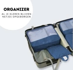 Somstyle Packing Cubes Set 7-Delig - Kleding Organizer Voor Reis Koffer, Backpack En Tas - Travel Bag Opbergzakken - Pack Compression Cubes - Geschikt Voor Kleding, Schoenen En Elektronica - Donkerblauw -Voyago Winkel 1200x1153 21