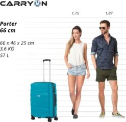 CarryOn Porter ® Reiskoffer - 66cm Trolley Met TSA-slot - OKOBAN Registratie - Groen -Voyago Winkel 1200x1154 4