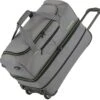 Travelite Basics Wheeled Duffle 55cm Expandable Grey/Green -Voyago Winkel 1200x1155 10