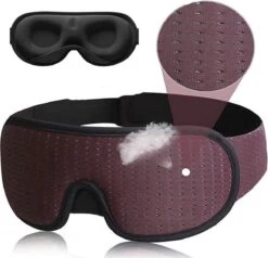 NorthBase ® Slaapmasker Luxe - 100% Verduisterend Rood - 3D Traagschuim