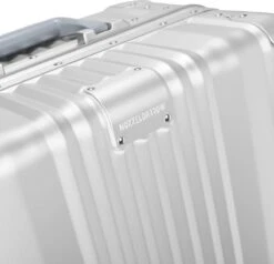 Aluminium Handbagage Koffer Mozzel Darrow - Reiskoffer Met Wielen - 51cm - Harde Koffer - Zilver -Voyago Winkel 1200x1156 6