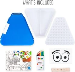 Trunki: TEEBEE Terrance Blauw - Kids Travel Toy Box, Bevat Een Leuk Activiteitenboekje, Kleurpotloden En Stickers, In Doos 15,5x18x18cm, 3+ -Voyago Winkel 1200x1157 2