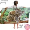 Ulticool - Handdoek - Koala Beer Met Baby - Badhanddoek Strandlaken - Kind Meisje Jongen - Sneldrogend Badlaken - 140 X 70 Cm - Voor Reizen Fitness Gym Sport Spa Yoga – Lichtgewicht Microvezel Reishanddoek - Microfiber - Kleed Reis Doek - Groen Grijs -Voyago Winkel 1200x1158 32