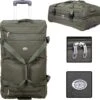 Travelsuitcase Atlanta - Stevige Trolley Tas - Groen - Handige Zakken - 80 Liter -Voyago Winkel 1200x1158 6
