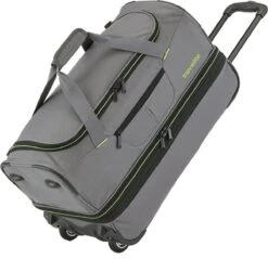 Travelite Basics Wheeled Duffle 55cm Expandable Grey/Green -Voyago Winkel 1200x1159 7