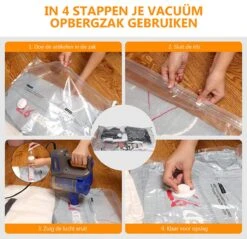Meisterhome Vacuümzakken 5 Stuks - 80 X 100 Cm – Opbergzakken Voor Kleding, Dekbedden En Kussens – Vacuüm Zakken 13 Meisterhome Vacuümzakken 5 Stuks - 80 X 100 Cm – Opbergzakken Voor Kleding, Dekbedden En Kussens – Vacuüm Zakken -Voyago Winkel 1200x1160 16