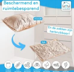 MTM Living Vacuümzakken Voor Dekbedden En Kleding - 12 Stuks / 3 Maten - Inclusief Handpomp -Voyago Winkel 1200x1160 18
