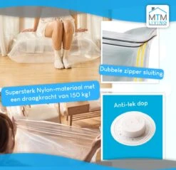 MTM Living Vacuümzakken Voor Dekbedden En Kleding - 12 Stuks / 3 Maten - Inclusief Handpomp -Voyago Winkel 1200x1161 24