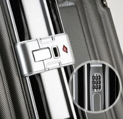 Design Handbagage Reiskoffer 20'', 50.8 Cm Cabinbag, Spinner , Aluminium Magnesium Alloy Frame Koffer, (LIGHT GRIJS) 20 Design Handbagage Reiskoffer 20'', 50.8 Cm Cabinbag, Spinner , Aluminium Magnesium Alloy Frame Koffer, (LIGHT GRIJS) -Voyago Winkel 1200x1162 5