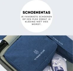 Somstyle Packing Cubes Set 7-Delig - Kleding Organizer Voor Reis Koffer, Backpack En Tas - Travel Bag Opbergzakken - Pack Compression Cubes - Geschikt Voor Kleding, Schoenen En Elektronica - Donkerblauw -Voyago Winkel 1200x1163 11