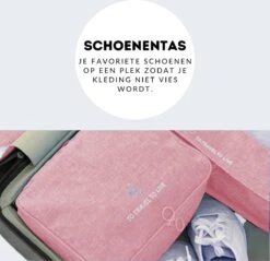 Somstyle Packing Cubes Set 7-Delig - Kleding Organizer Voor Reis Koffer, Backpack En Tas - Travel Bag Opbergzakken - Pack Compression Cubes - Geschikt Voor Kleding, Schoenen En Elektronica - Roze -Voyago Winkel 1200x1163 14