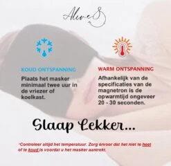 Oogmasker - Slaapmasker - Verwarmen En Koelen - Slaapmasker Vrouwen - Slaapmasker Mannen – Ontspanning - Hoofdpijn - Migraine - Cadeau -Voyago Winkel 1200x1168 14