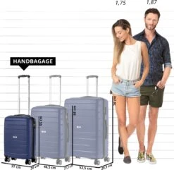 TravelZ Big Bars Handbagagekoffer 55cm Met TSA-slot - Ultrasterk - Blauw -Voyago Winkel 1200x1169 14