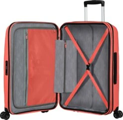 American Tourister Reiskoffer - Bon Air Dlx Spinner 66/24 Tsa Uitbreidbaar (Medium) Flash Coral -Voyago Winkel 1200x1169 17