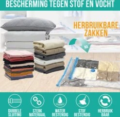 Naturn Living™ Vacuumzakken Kleding - 60 X 80 Cm | Vacuumzak Transparant | Herbruikbare Opbergzakken Voor Kleding En Dekbedden | Stof En Watervrije Reiszakken Voor Kleding -Voyago Winkel 1200x1169 64