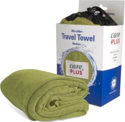 Care Plus Reishanddoek Microvezel - Maat: Medium 60 X 120 Cm - Groen - Travel Towel