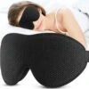 Beautious® Luxe Traagschuim Slaapmasker - Oogmasker - 3D Contouren - 100% Verduisterend - Verstelbaar - Zwart -Voyago Winkel 1200x1170 16