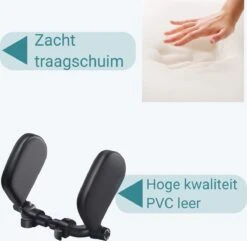 Perow Verstelbare Hoofdsteun Auto - Hoofdkussen - Kinderen En Volwassenen - Neksteun - Verstelbaar - Veiligheid - Zwart -Voyago Winkel 1200x1170 9