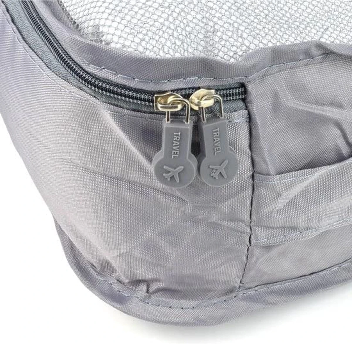 Packing Cubes - 6 Delig - Bagage Organizers - Kleding Organizer - Koffer Organizer Set - Koffer Organizer Set - Compression Cube - Grijs 11 Packing Cubes - 6 Delig - Bagage Organizers - Kleding Organizer - Koffer Organizer Set - Koffer Organizer Set - Compression Cube - Grijs - Afbeelding 9