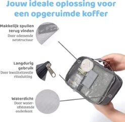 Mmoods Koffer Packing Cubes Set - Kleding Organizer Zak En Rugzak - Handbagage 6 Delige Set - Opbergzakken Voor Ondergoed - Opbergtas Voor Schoenen - Inclusief Toiletzak - Zwart -Voyago Winkel 1200x1174 12