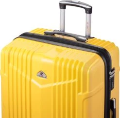 Tesla PC - Reiskoffer - 75 Cm - 4 Wielen - Geel -Voyago Winkel 1200x1174 3