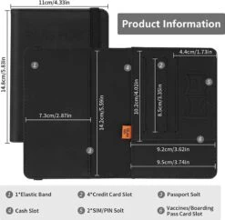 BOTC RFID Paspoorthoesje - RFID Signaal Blokkeren - Paspoorthouder - Roze -Voyago Winkel 1200x1176 28