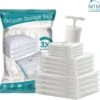 MTM Living Vacuümzakken Voor Dekbedden En Kleding - 12 Stuks / 3 Maten - Inclusief Handpomp -Voyago Winkel 1200x1177 25