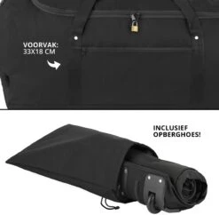 TravelZ Opvouwbare Wieltas | Reistas Op Wielen | 100 Liter | Verbeterd 2022 Model | Zwart 16 TravelZ Opvouwbare Wieltas | Reistas Op Wielen | 100 Liter | Verbeterd 2022 Model | Zwart -Voyago Winkel 1200x1178 16
