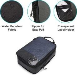 Bagsmart Packing Cubes Compressie Cubes - Set Van 6 - Zwart -Voyago Winkel 1200x1178 22