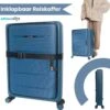 Asyam Units- Handbagage- Invouwbaar- Koffer- Koffer 38L- Spinner Wielen- TSA Slot- Lichtgewicht- Blauw -Voyago Winkel 1200x1178 4