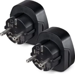 Kwcommerce Reisstekker UK Naar EU – Geschikt Voor Stopcontacten Type C, E En F - Set Van 2 Stuks - Reisadapters - Zwart 23 Kwcommerce Reisstekker UK Naar EU – Geschikt Voor Stopcontacten Type C, E En F - Set Van 2 Stuks - Reisadapters - Zwart -Voyago Winkel 1200x1179 5