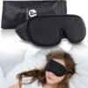 Apeiron Slaapmasker Met Opbergzakje Voor Mannen En Vrouwen - Luxe 3D Oogmasker - Traagschuim - 100% Verduisterend - Zwart -Voyago Winkel 1200x1180 28
