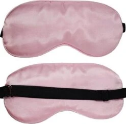 Slaapmasker Extra Zacht Satijn - Licht Roze - Thuis - Verduisterend - Onderweg - Vliegtuig - Festival - Slaapcomfort - ODaani