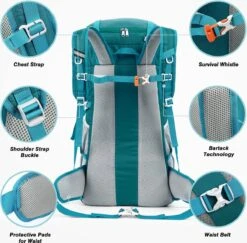 Merkloos Backpack – Trekking Hiking Camping - Outdoor Rugzak – Reizen Rugzak Rugtas – Waterdicht 8 Merkloos Backpack – Trekking Hiking Camping - Outdoor Rugzak – Reizen Rugzak Rugtas – Waterdicht -Voyago Winkel 1200x1182 7