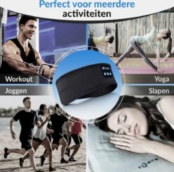 Malony Slaapmasker Bluetooth - Slaaptrainer - Hoofdband - Oogmasker - Oplaadbaar - Uitwasbaar - Zwart -Voyago Winkel 1200x1183 15