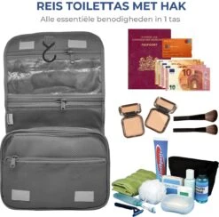 Basila® Packing Cubes - 8 Delig - Koffer Organizer - Toilettas Met Haak - Kleding Organizer - Grijs -Voyago Winkel 1200x1184 14