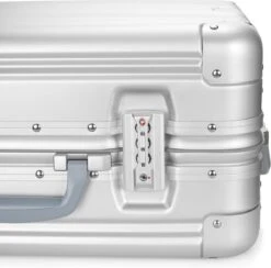 Aluminium Handbagage Koffer Mozzel Darrow - Reiskoffer Met Wielen - 51cm - Harde Koffer - Zilver -Voyago Winkel 1200x1185 5