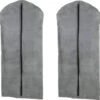 HI Set Van 2x Stuks Grijze Kledinghoes 60 X 137 Cm - Kledinghoezen - Bescherm Hoes Voor Kleding -Voyago Winkel 1200x1186 16