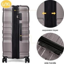 Merax 3-delig Kofferset Met TSA Slot - Trolleyset ABS 40L, 70L & 110 Liter - Grijs 16 Merax 3-delig Kofferset Met TSA Slot - Trolleyset ABS 40L, 70L & 110 Liter - Grijs -Voyago Winkel 1200x1186 2