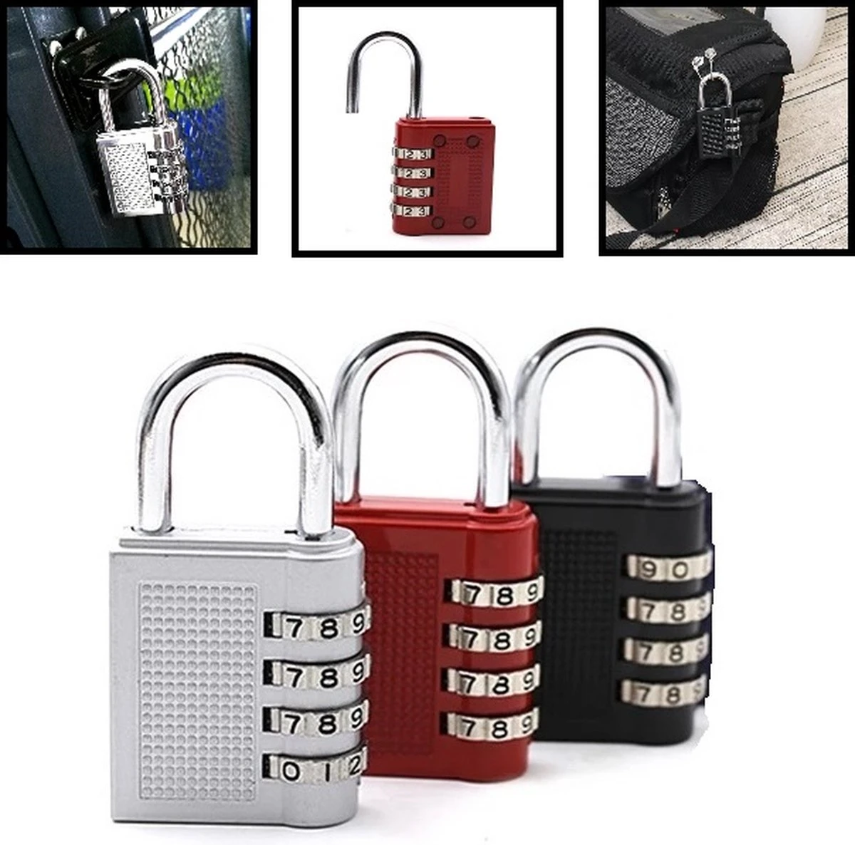 4 Cijferig Kofferslot - Reisslot - Reis Cijferslot - Cijferhangslot - Hangslot - Bagageslot - Luggace Lock 17 4 Cijferig Kofferslot - Reisslot - Reis Cijferslot - Cijferhangslot - Hangslot - Bagageslot - Luggace Lock - Afbeelding 15