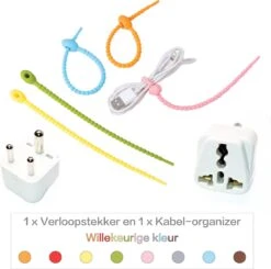 Colorful Sun® Universele Wereldstekker - India, Nepal - Reisstekker Type D - 1 Stuk - Europa, EU / US / CN / AU / FR / JP / IT Naar IN / NP, Sri Lanka, Dubai, Nepal, Congo, Nigeria, Senegal, Madagaskar, Malediven, Qatar En Monaco - Wit -Voyago Winkel 1200x1190 11