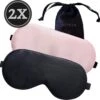 Beyeza Slaapmasker – Zijden - Oogmasker Slaap – Vrouwen - Mannen – Kinderen – Slaapmaskers - Verduistering– Slaapmasker Zijde– Nachtmasker – 2 STUKS -Voyago Winkel 1200x1190 18